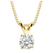 Diamond Solitaire Pendant